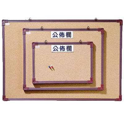 軟木公佈欄(膠框)1.5尺× 2尺 QC152