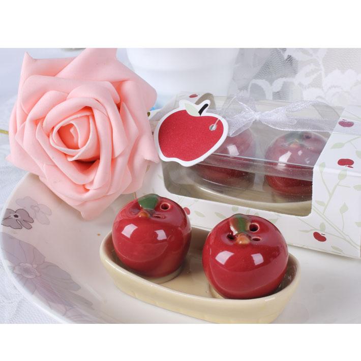 創意陶瓷蘋果調味罐(10入) 精美婚禮小物 禮贈品 ht-0013    