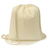 [客製化] 純棉束口後背包 棉布袋 (LOGO網版印刷) 100個 宣導品 禮贈品 HFPWP  S1-01022